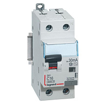 Дифференциальный автомат (АВДТ) Legrand DX3 - 1P+N - 16A - AC - 30mA - тип C - 6kA