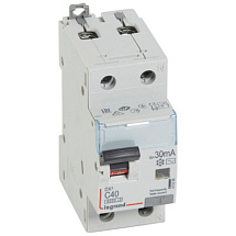 Дифференциальный автомат (АВДТ) Legrand DX3 - 1P+N - 40A - AC - 30mA - тип C - 6kA